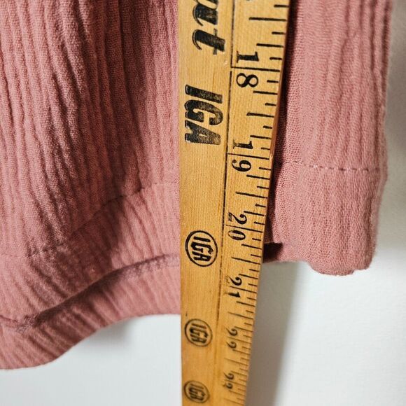 NWT LULUS MAUVE BOAT RUFFLED GAUZY TOP SIZE M - Picture 10 of 10